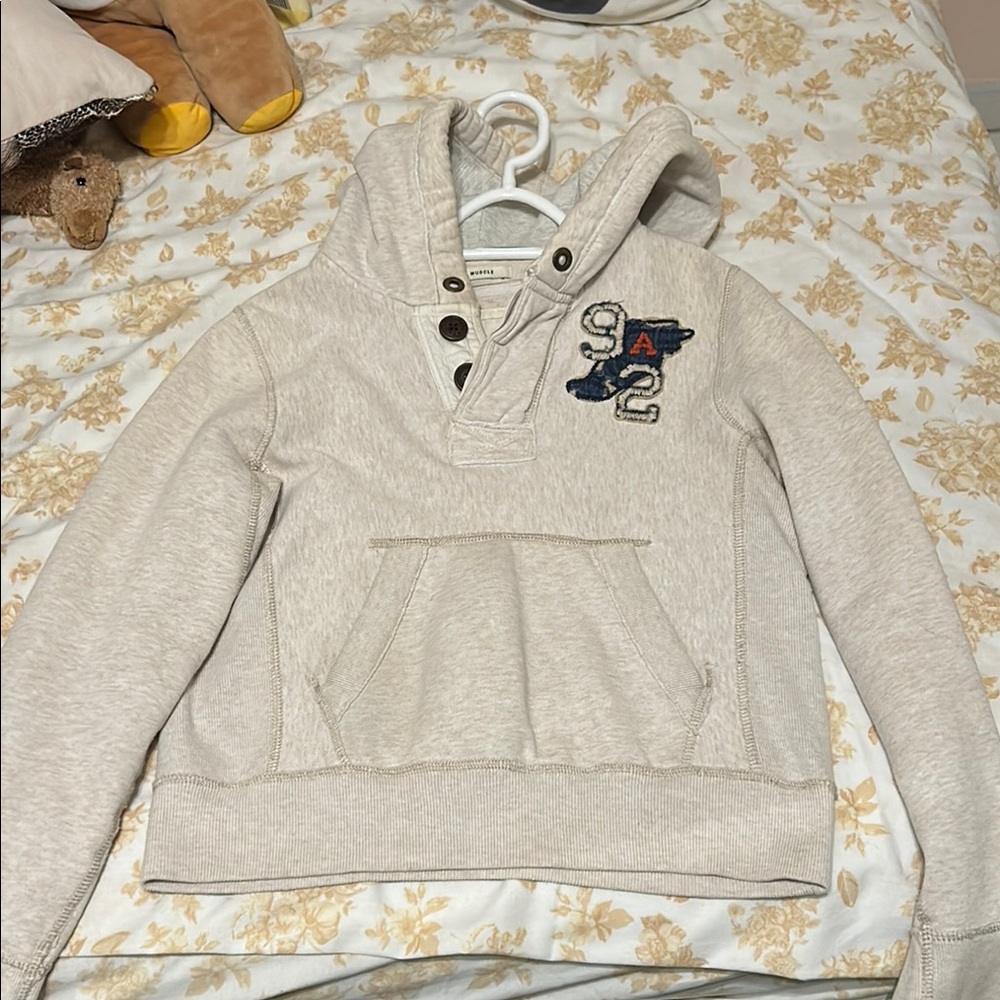 Abercrombie & Fitch Cream Hoodie